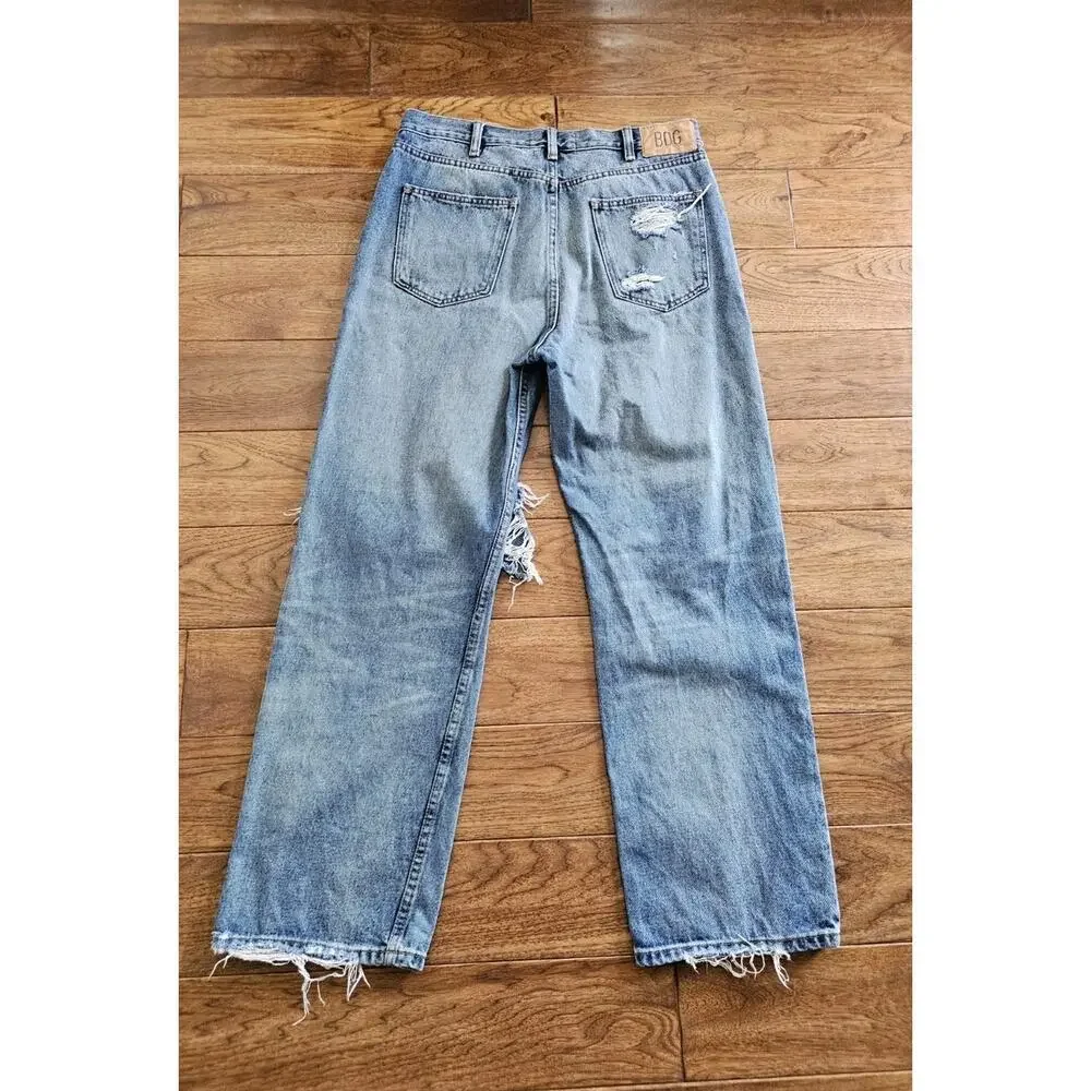 BGD Urban Outfitters Skate Fit Men's‎ Denim Jeans Size 32x30 Distressed Grunge